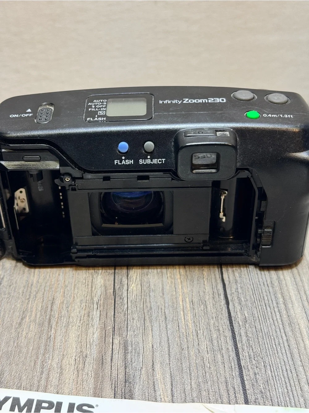 Vtg Olympus Infinity Zoom 230 35mm Point & Shoot Film Camera With Manual Working